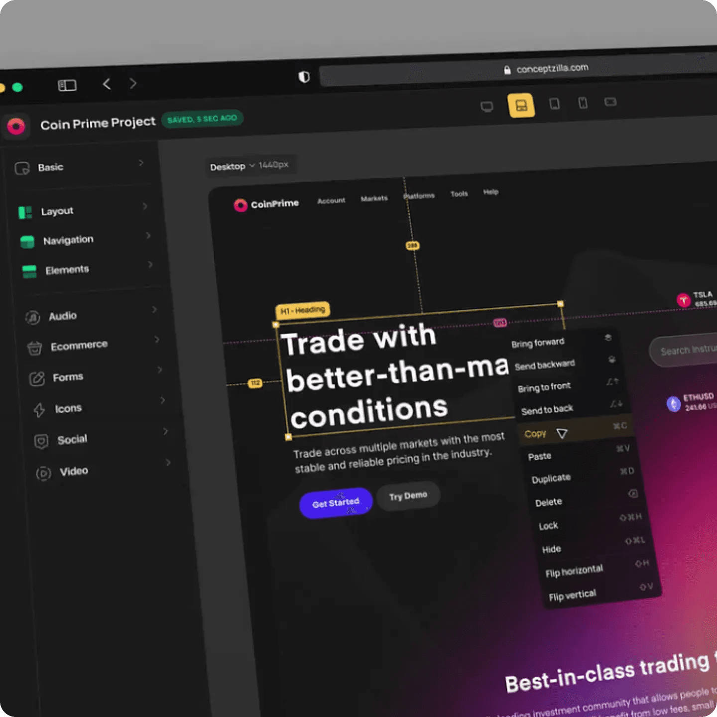 No Code Constructor Design Concept